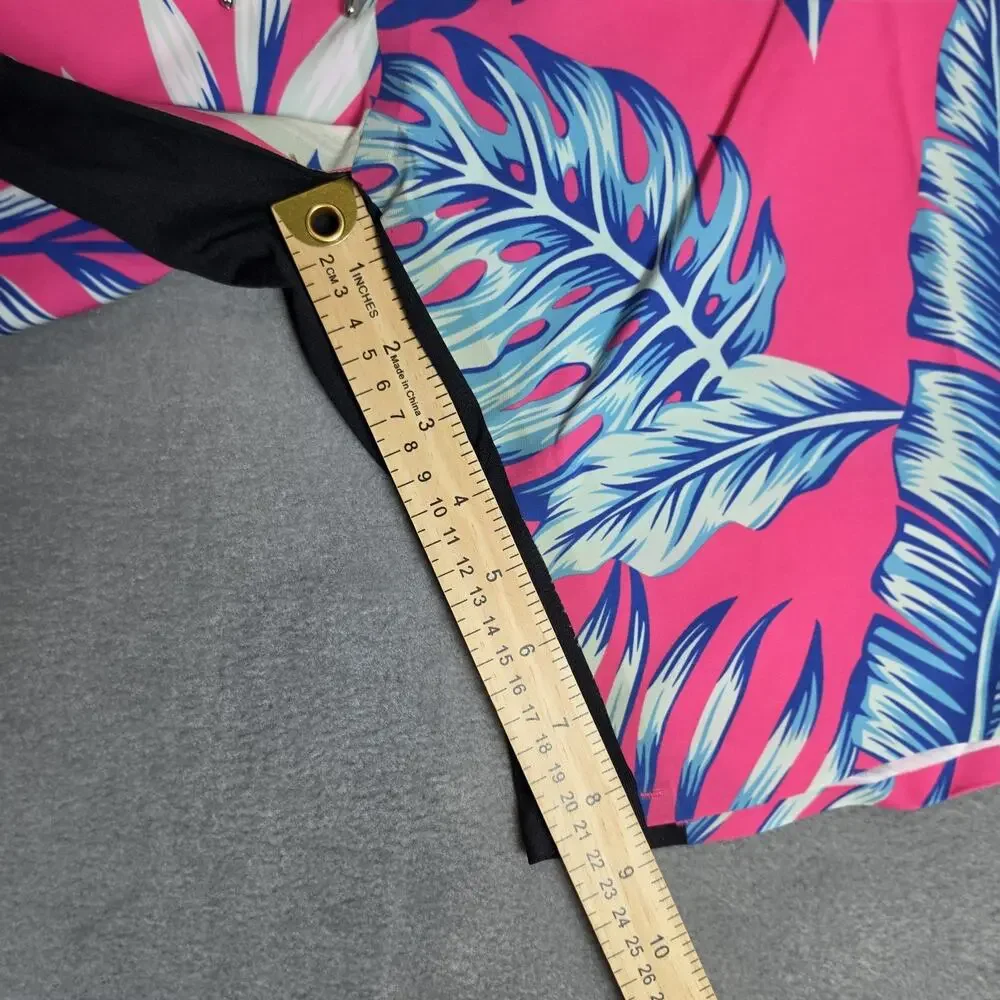 Vast Titanium Series Men's Board Shorts Size 32 Pink Blue Tropical Floral Swim T